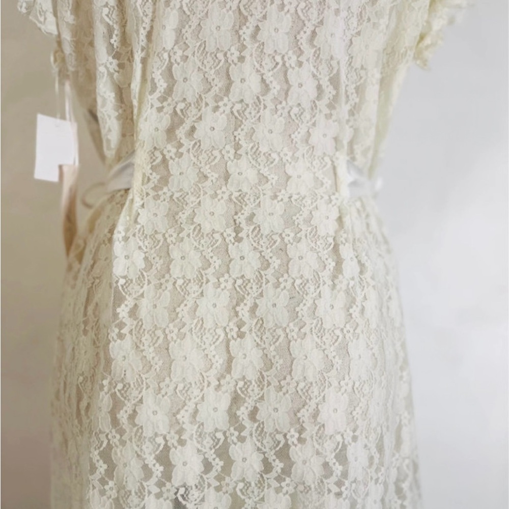 NWT Linea Donatella Lace Robe - Picture 9 of 13